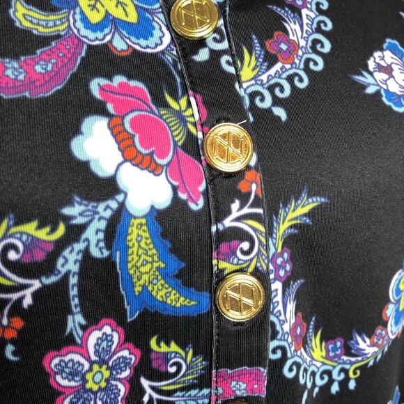 Tracy Negoshian Tiana Black Paisley floral shift dress size Medium NWT - Picture 8 of 16